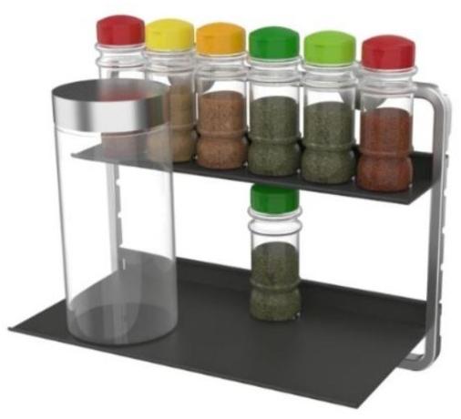 Mat Inter Полка / держатель для кухонной утвари из алюминия и абс. Bubble sun-id-1346219 - Вид №4