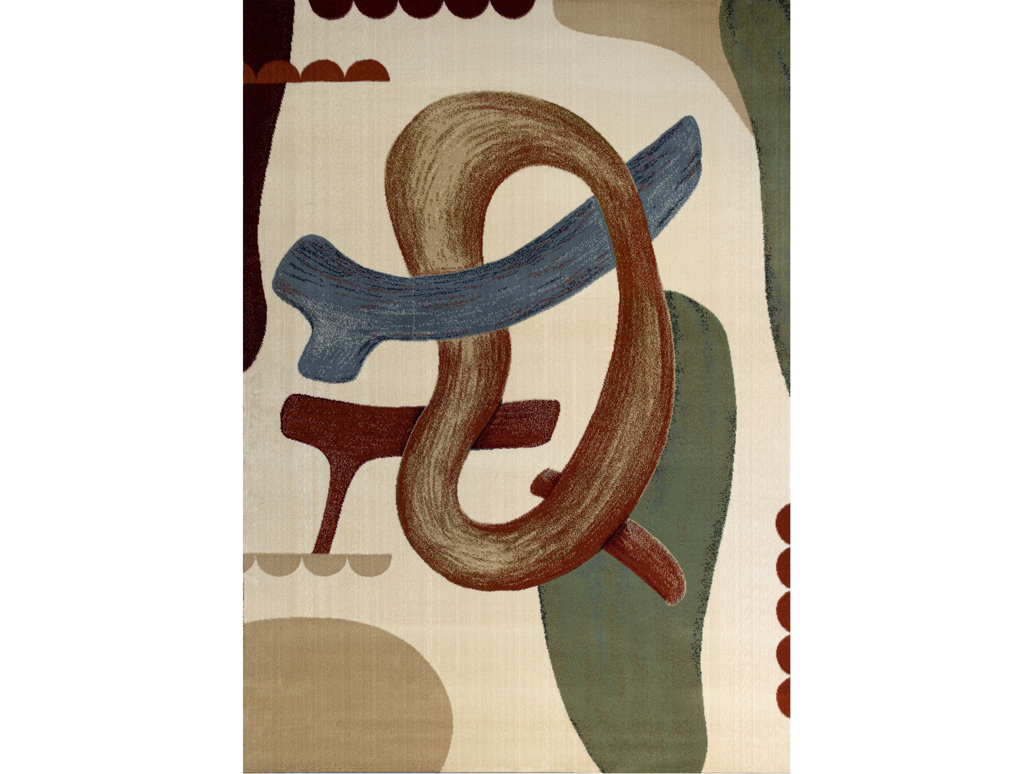 Прямоугольный ковер с рисунком из полипропилена Shishka Project TRAIT ARCH-00070375