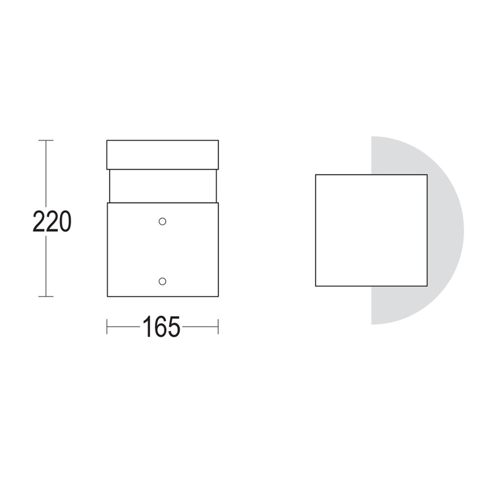 MaxiQuadro 250 Ghidini Quadro .05 Темно-Cерый (Матовый) - Вид №1