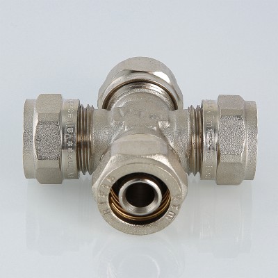 VTm.341.N.261626 Фитинг обжимной – крестовина Valtec 26 х 16 х 26 х 16 мм  - Вид №11