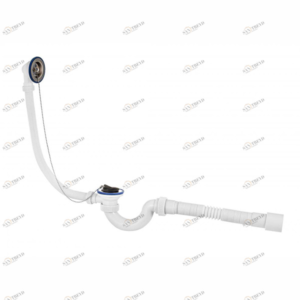 Сифон д/ванны МИНИ Элит 1 1/2 нер.вып. гиб.тр. 40х50 (30980654) МИНИ Элит WIRQUIN 151310