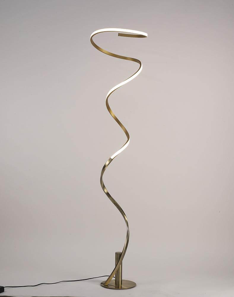 Торшер с диммером 185х25 см бронзовый Helix 6101 MANTRA HELIX 00-3889450 Белый;бронза - Вид №1