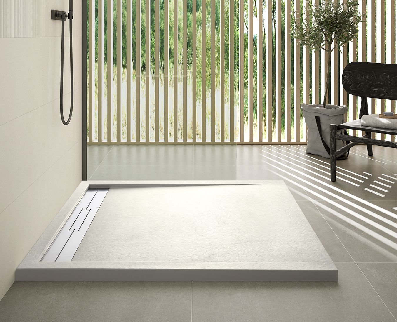 MCBATH Andrómeda Stone Nox R1 160x80 Прямоугольный бежевый sun-id-1959253 - Вид №3