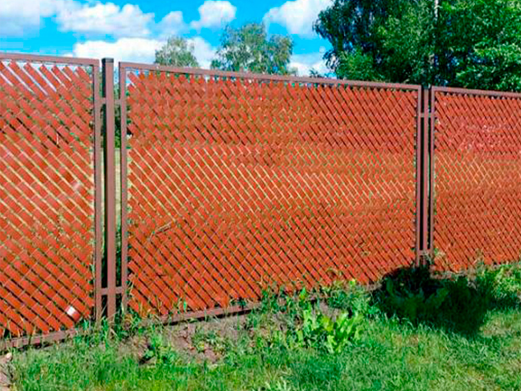 Заборная лента коричневая 55 мм Геопластборд GPBST-176 - Вид №1