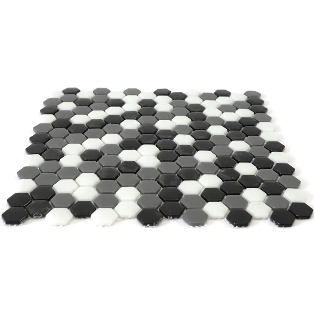 Мозаика стеклянная Natural STP-BK005-HEX 29x29 см цвет разноцветный Santreyd Steppa STLM-2207602 - Вид №4