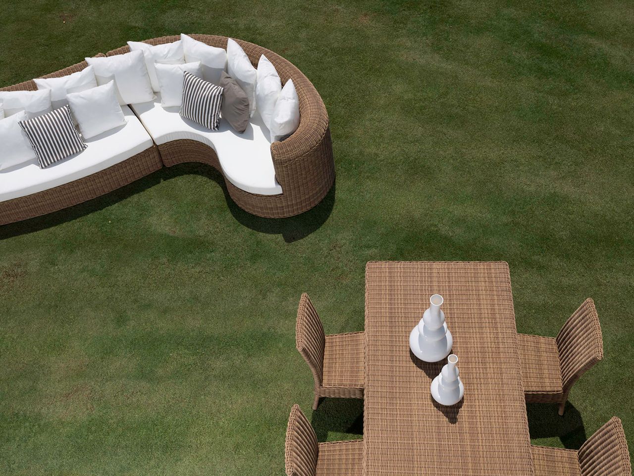 Синтетическое волокно сад стул с подлокотниками Braid Cloe ARCH-00069284 - Вид №3