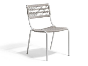 Веревочное садовое кресло с подлокотниками