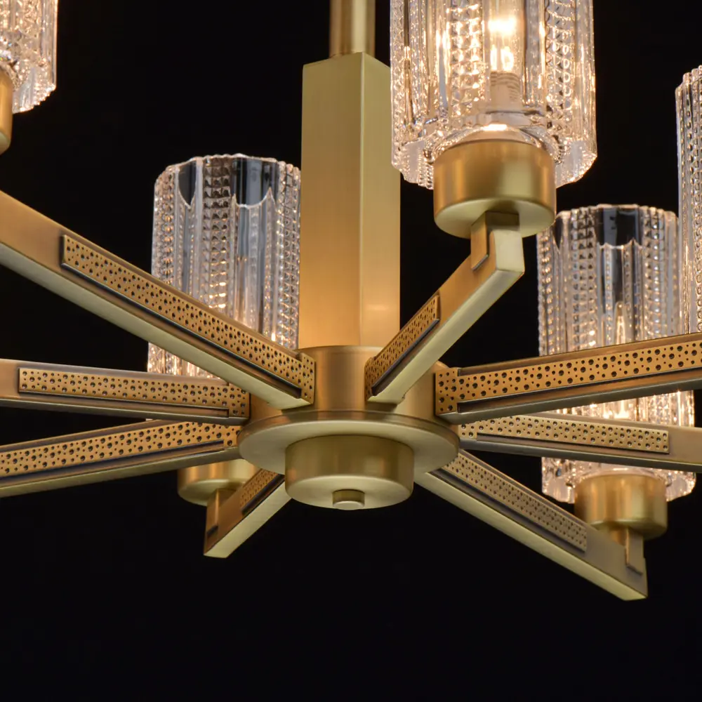 Люстра подвесная «Альгеро», 8 ламп, 16 м², цвет золото MW-Light STLM-2014782 - Вид №7