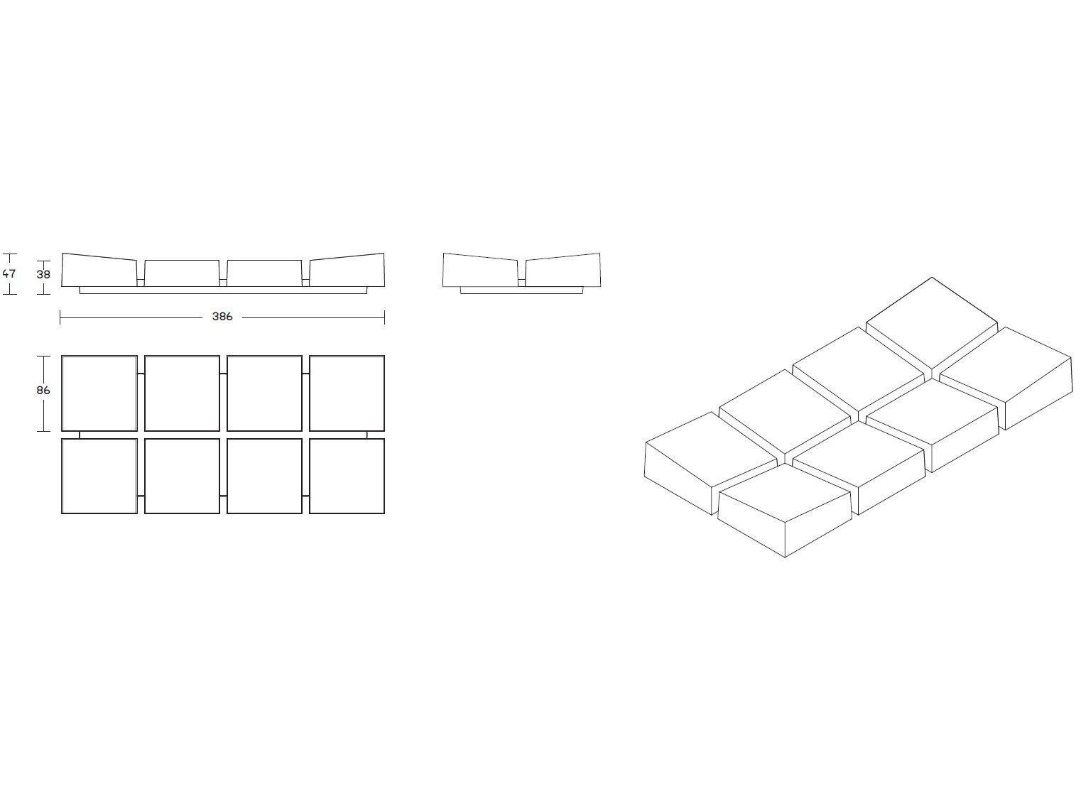 Бетонные центральные части PULKRA плитка ARCH-00019909 - Вид №6