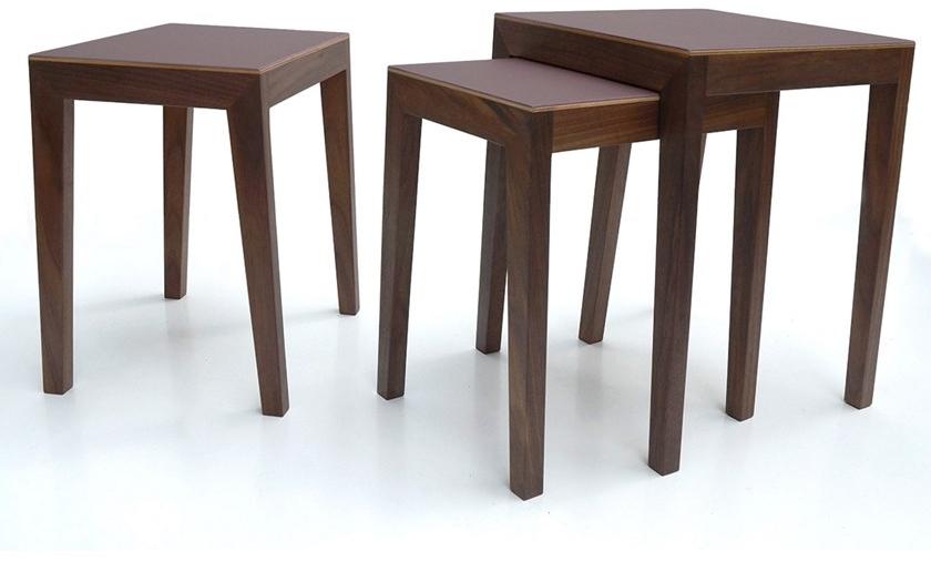 sixay furniture Низкий штабелируемый журнальный столик из массива дерева Theo sun-id-1468405 - Вид №3