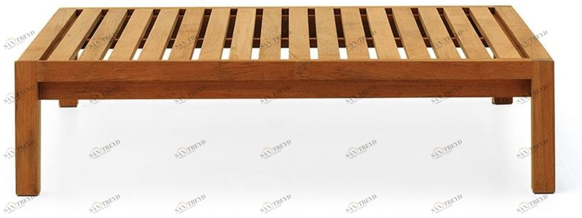 RODA Прямоугольный столик для сада из тика Network sun-id-1448505