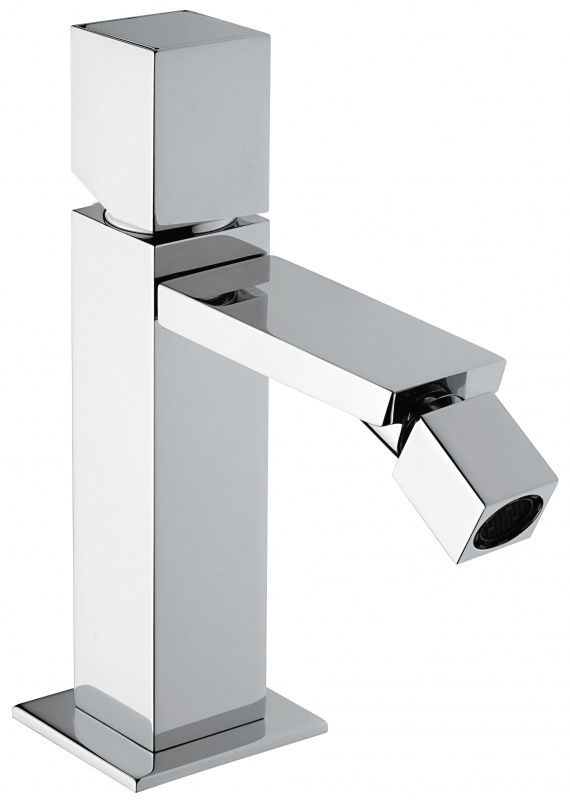 26004CR Смеситель Gea с донным клапаном "click-clack" для биде. Без рычага, цвет хром EMMEVI