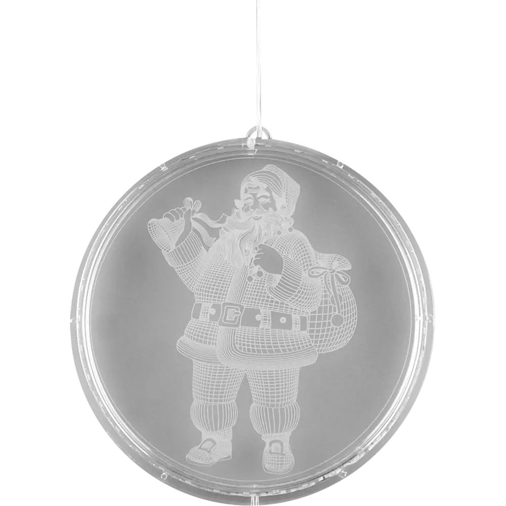 Светильник автономный "Santa 3D round" на батарейках, ? 22 см RITTER STLM-2035258 - Вид №1