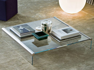 Низкий Хрустальный журнальный столик
