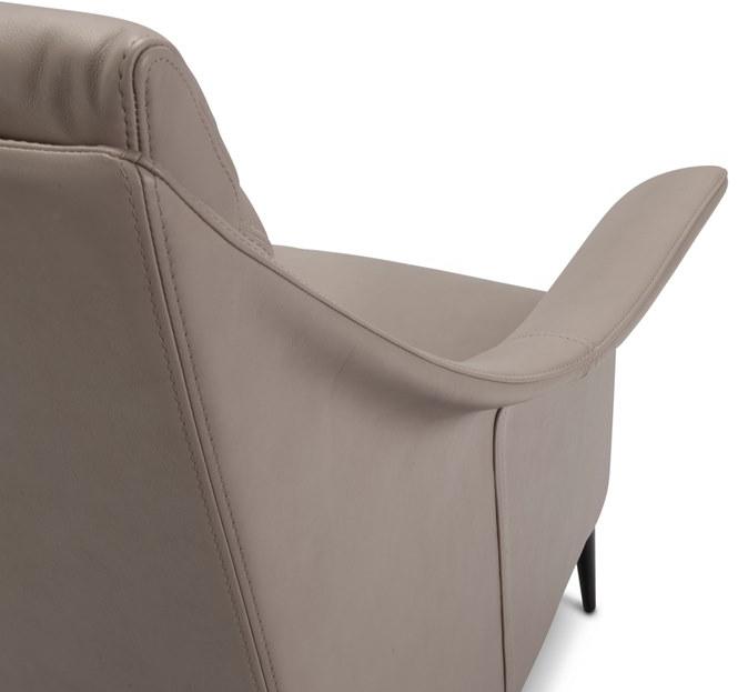 Duvivier Canapés Кожаное кресло в современном стиле со съемным чехлом с подлокотниками  Melcxd11  - Вид №5