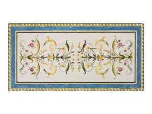 Прямоугольный стол из лавового камня