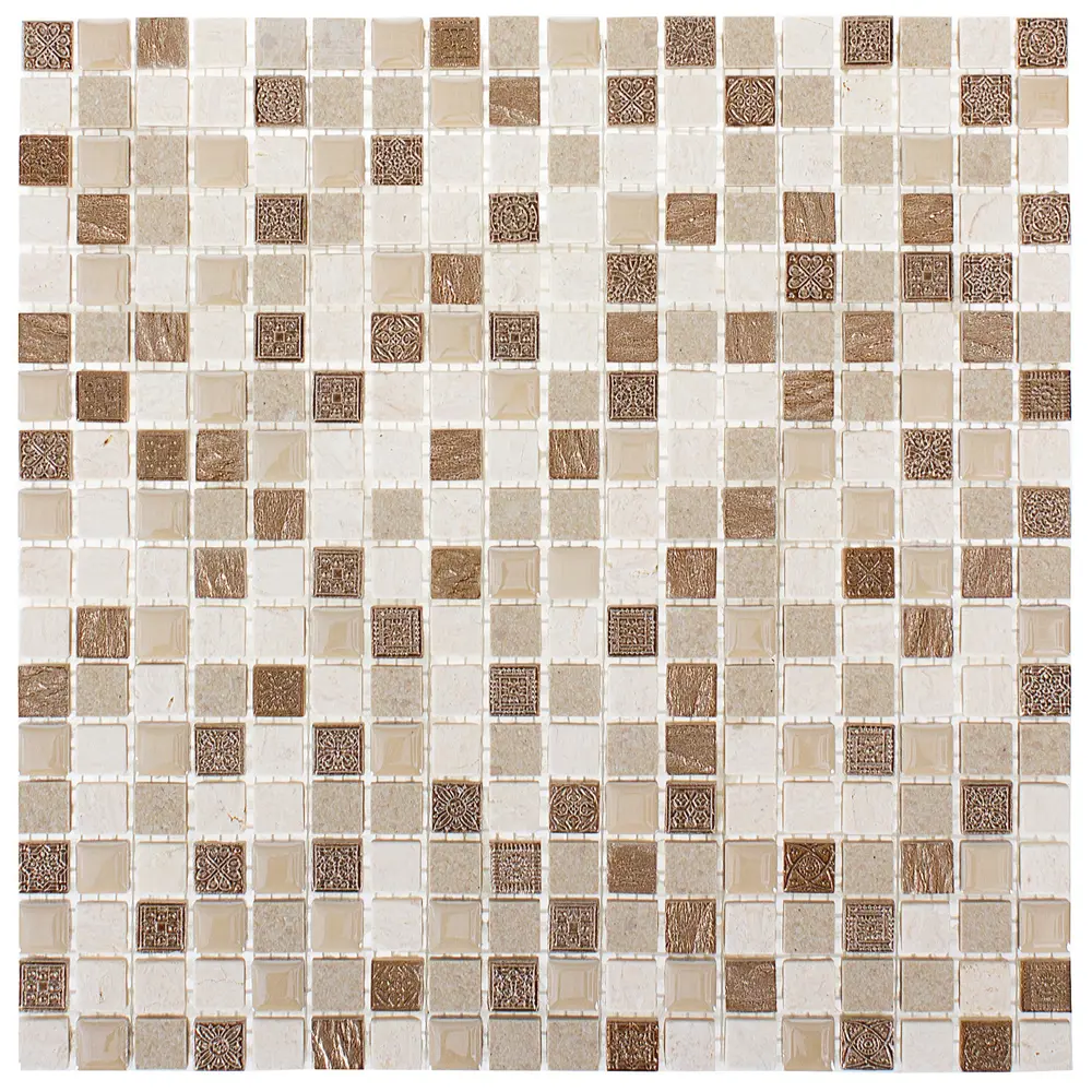 Мозаика мраморная Artens Fsn 30x30 см цвет бежевый STLM-2114405 - Вид №1