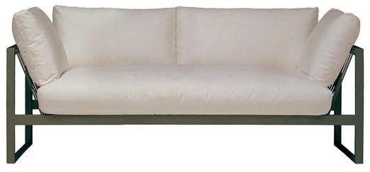 Andreu World 3-местный садовый диван в современном стиле из стали для контрактного использования Sand Sf4325 - Вид №5