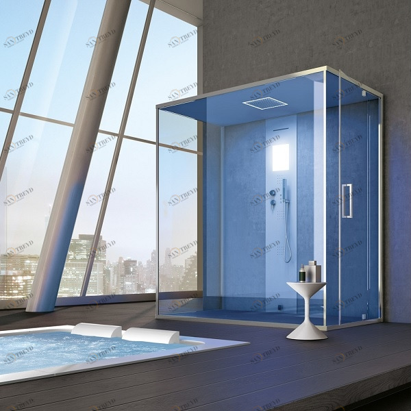 Ограждение для душа и турецкой бани Gemini 6 130х80 см 1GNQ5S0 Gruppo Geromin