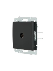 RAIN Розетка ТВ проходная без рамки черный