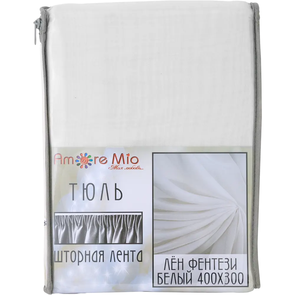 Тюль на ленте «Лён фентези», 400x300 см, цвет шампань AMORE MIO STLM-2021783 - Вид №7