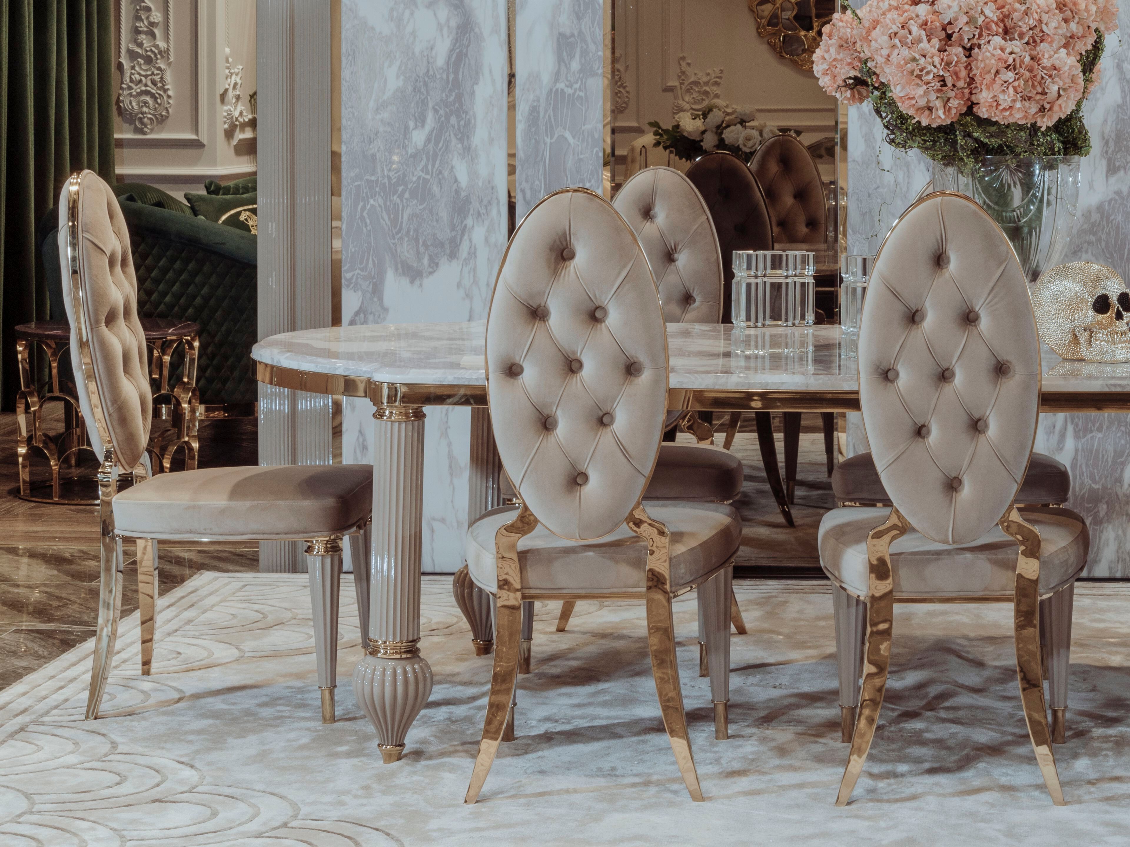 Мягкий стул из ткани с высокой спинкой Zebrano Elsiyum ARCH-00041033