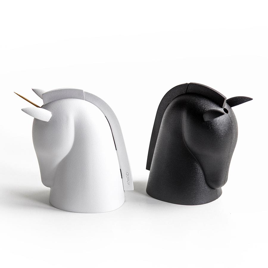 QL10295-BK Держатель для зубочисток unicorn, черный Qualy  - Вид №5