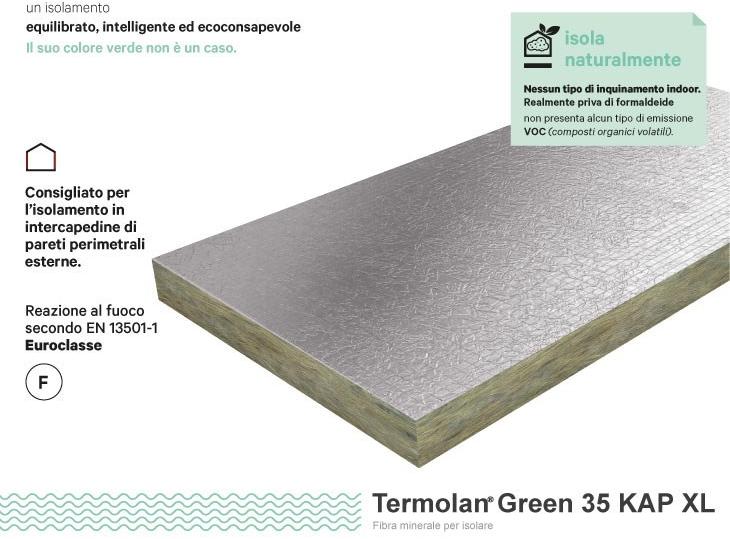 Termolan Lape Теплоизоляционная панель из минерального волокна и крафт-бумаги Termolan® green sun-id-1477615 - Вид №1