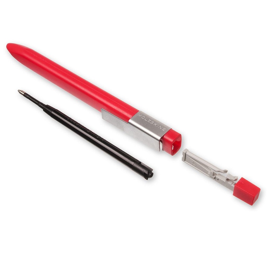 Ручка шариковая Moleskine CLASSIC CLICK (EW61CF910), черные чернила, красная 1004450 - Вид №2