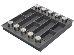 Лоток для столовых приборов Epos Lux 600 TB Dark Grey  NAVAKO