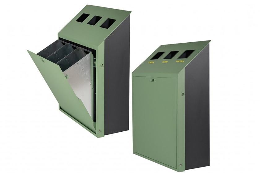 Euroform W Урна металлическая с пепельницей для раздельного сбора мусора  2085  - Вид №1