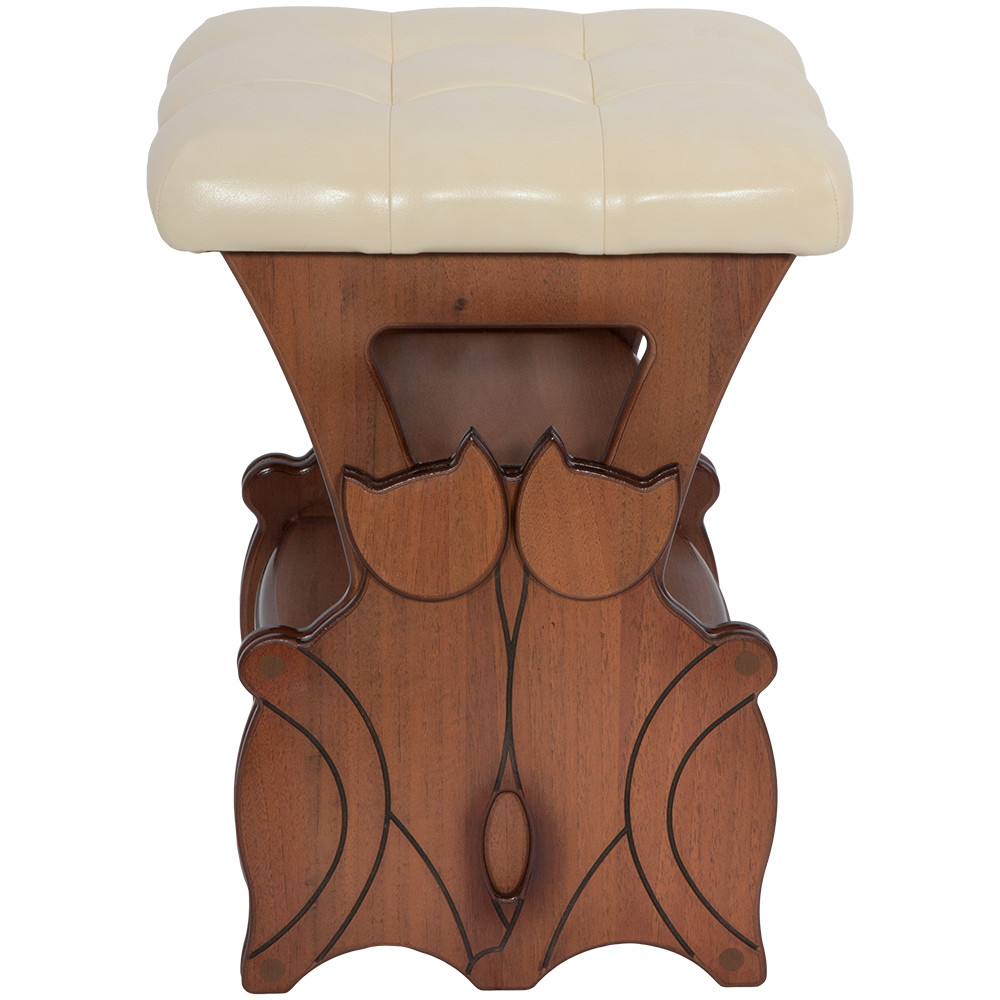 11178 Табурет Марта 2 с ящиком Орех Ваниль BOGACHO 4627138236499 - Вид №3