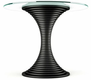 Prieto Studio Круглый стол из дерева и стекла  Vor001