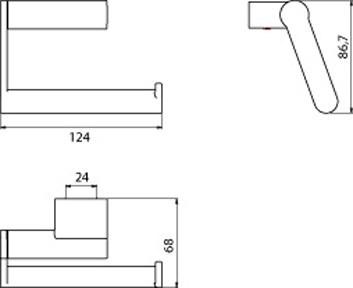 Держатель металлического рулона System2 3500 001 07 Santreyd - Вид №2