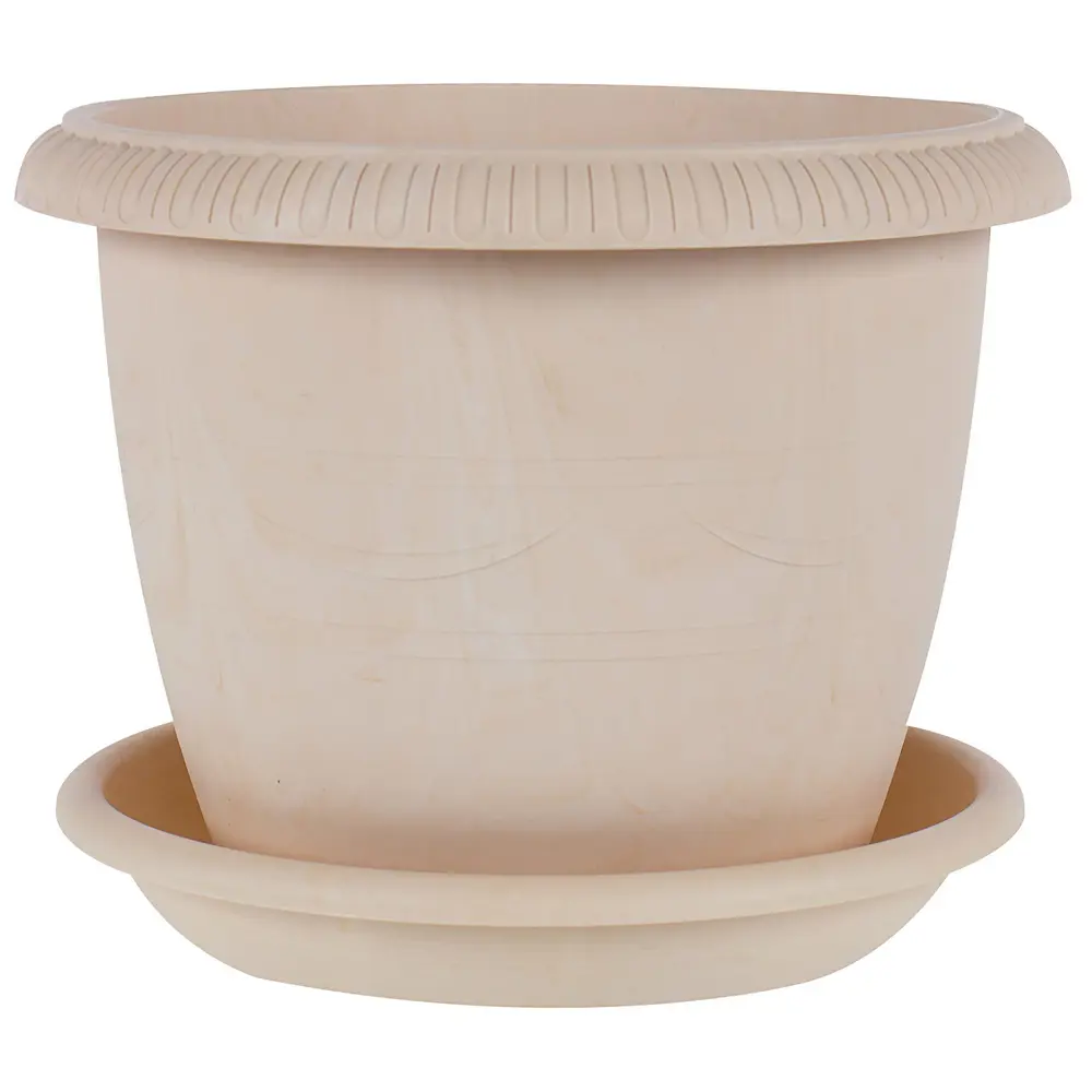 ТЕК.А.ТЕК Горшок Le Jardin с золотистым рельефом для комнатных растений 11951784 Жардин STLM-0001631