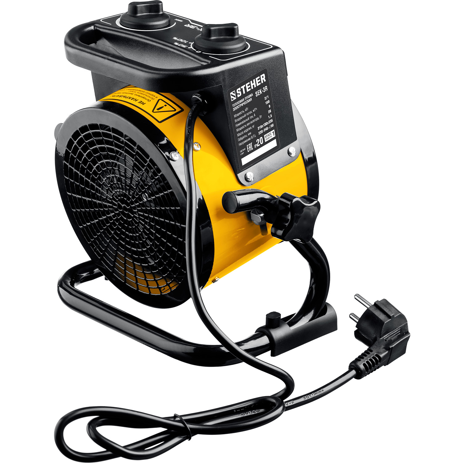 9107650 Тепловая пушка электрическая STEHER SEK-3R STDN-0064780 - Вид №2