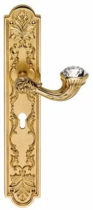 LINEA CALI' Латунная ручка в классическом стиле с кристаллами swarovski® на пластине Brilliant diamond