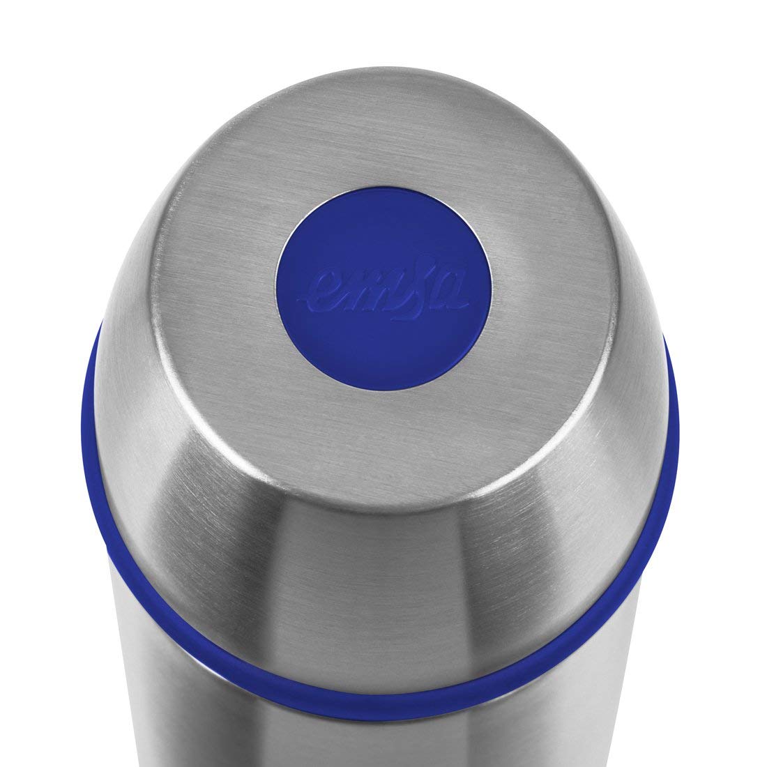 Термос из нержавеющей стали синий 1 л Captain EMSA ДИЗАЙНЕРСКИЕ 00-3951799 Хром  - Вид №2