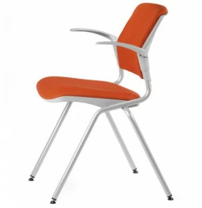 TALIN Штабелируемый складной стул для конференций из ткани с подлокотниками Nesting