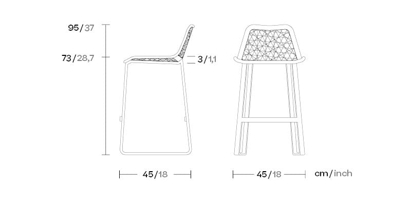 Садовый стул из синтетического волокна Kettal Maia ARCH-00046469 - Вид №2