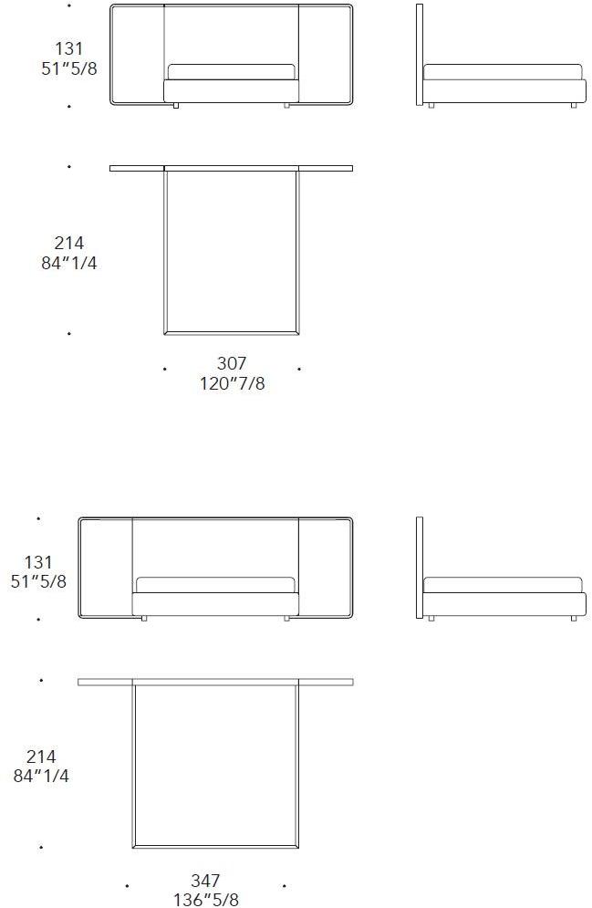 Reflex Кровать двуспальная в коже с высоким изголовьем Oh sun-id-1454879 - Вид №6