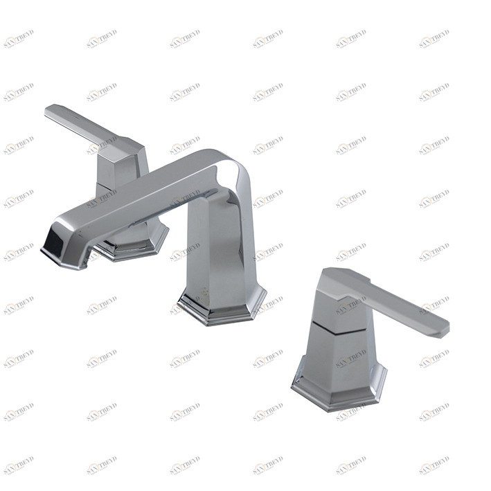 Смеситель для раковины на 3 отверстия 1/2 "". Керамические дисковые клапаны. Без всплывающих отходов. Расход 9 л / мин. при 3 барах.  Chelsea smart box basin NOKEN 100155929  CHROME 