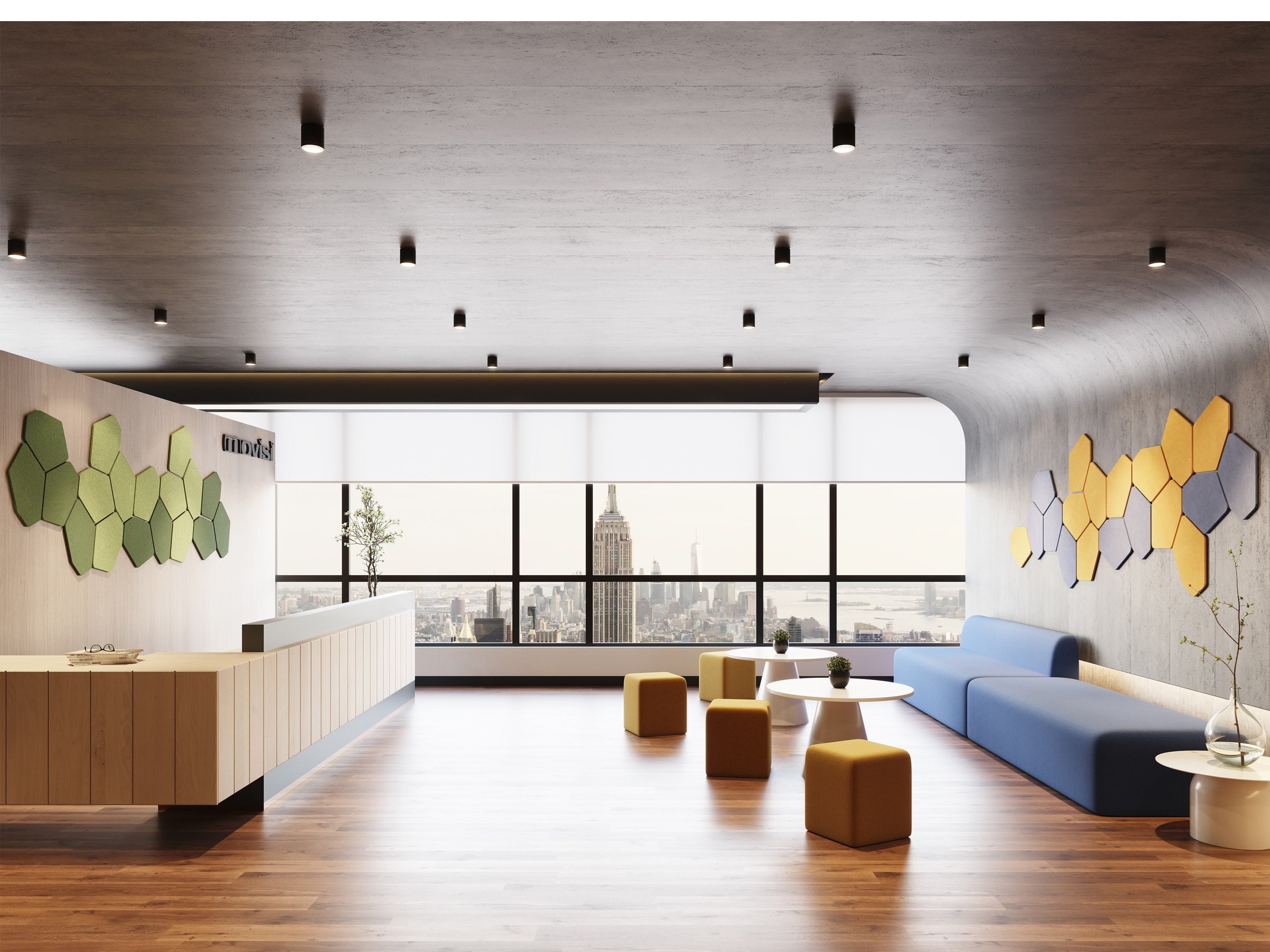 Рециркулированная пластиковая акустическая панель Movisi HUSH ARCH-00143464 - Вид №5