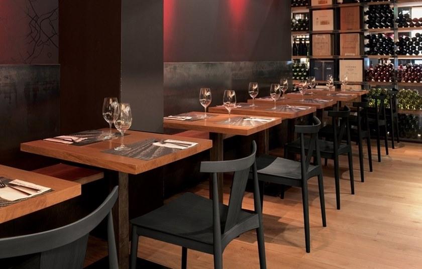 Andreu World Штабелируемый стул из бука с открытой спинкой Smile Si0325 - Вид №6