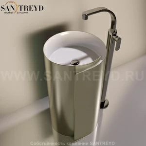 MR44CPLATINUM Напольная раковина стоящая круглая Ceramica Flaminia Roll