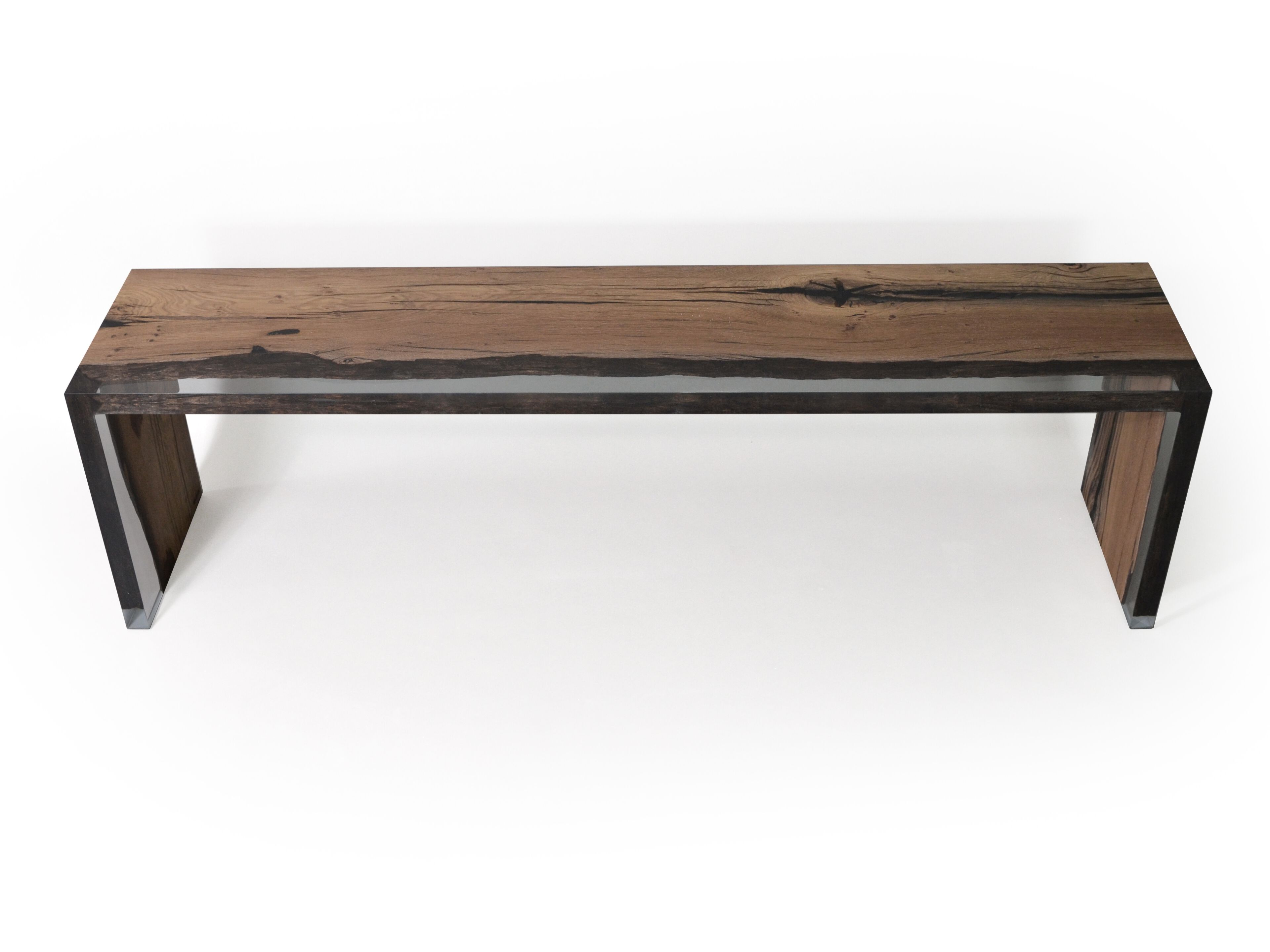 Скамейка из дуба и смолы alcarol водно-болотные угодья ARCH-00122088