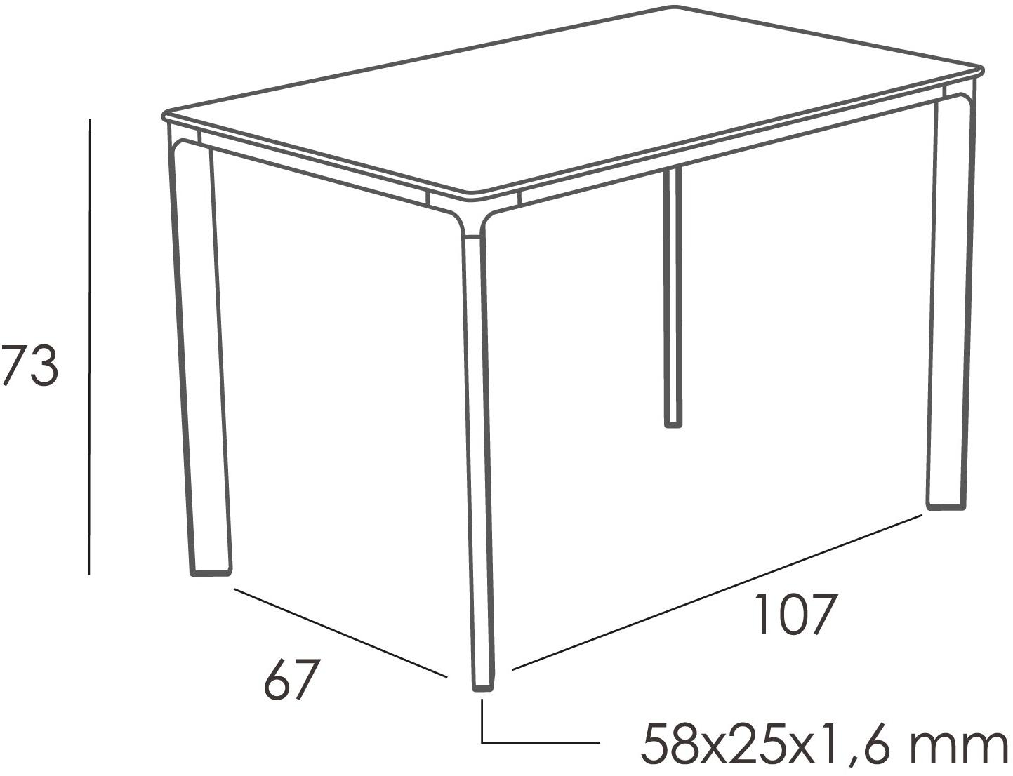 Ezpeleta Штабелируемый садовый стол из алюминия и hpl  Mhk-meeh  - Вид №1