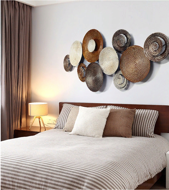 Панно на стену из металла colorful plates 137*58 см. EVENHOME  192753 Золото  - Вид №3