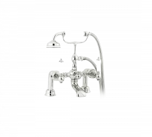 Gentry Home Смеситель для раковины мостик на 2 отверстия 200мм Berkeley Nickel
