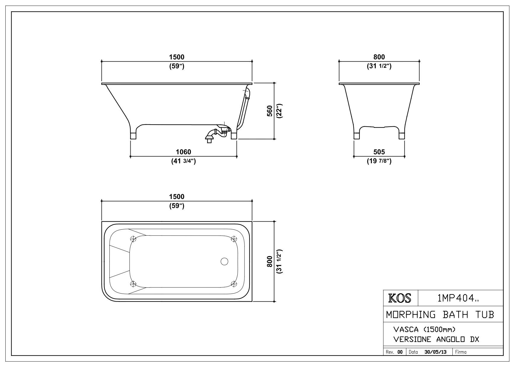 Прямоугольная ванна Zucchetti морфинг ARCH-00058812 - Вид №17